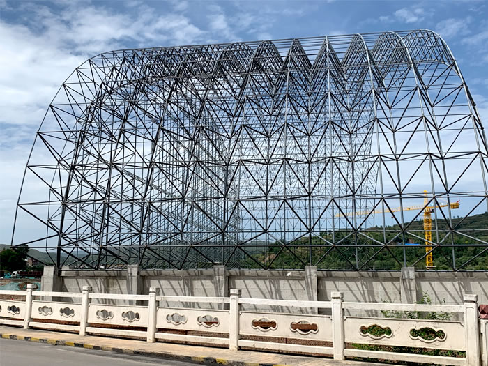 福建山寨矿储煤棚网架